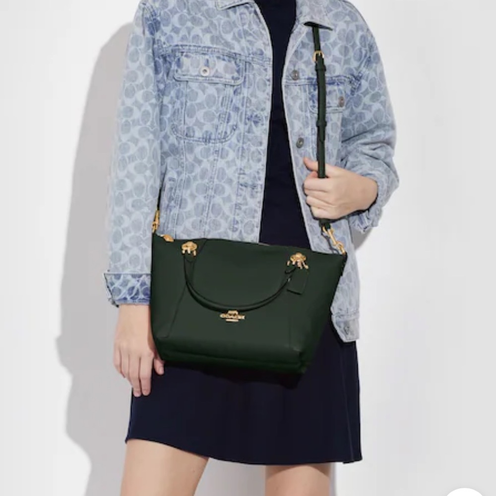 Coach Kacey Satchel Crossbody Bag Amazon Green